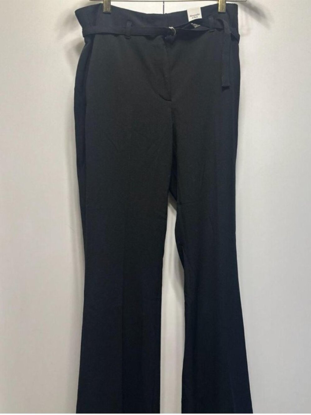 Abercrombie & Fitch Women's Black Sloane Tailored Wide Leg Trouser Pants Size 6R